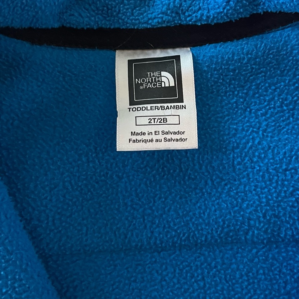 The North Face Toddler Blue Fleece Jacket - Picture 3 of 3